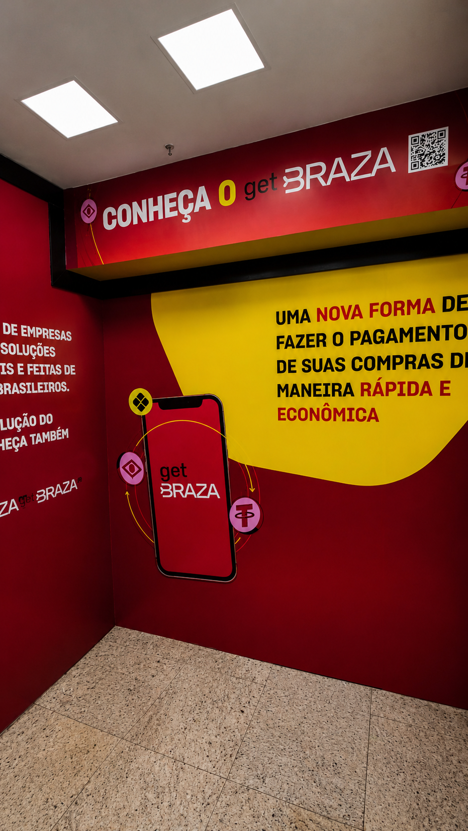 Adesivo para parede comercial