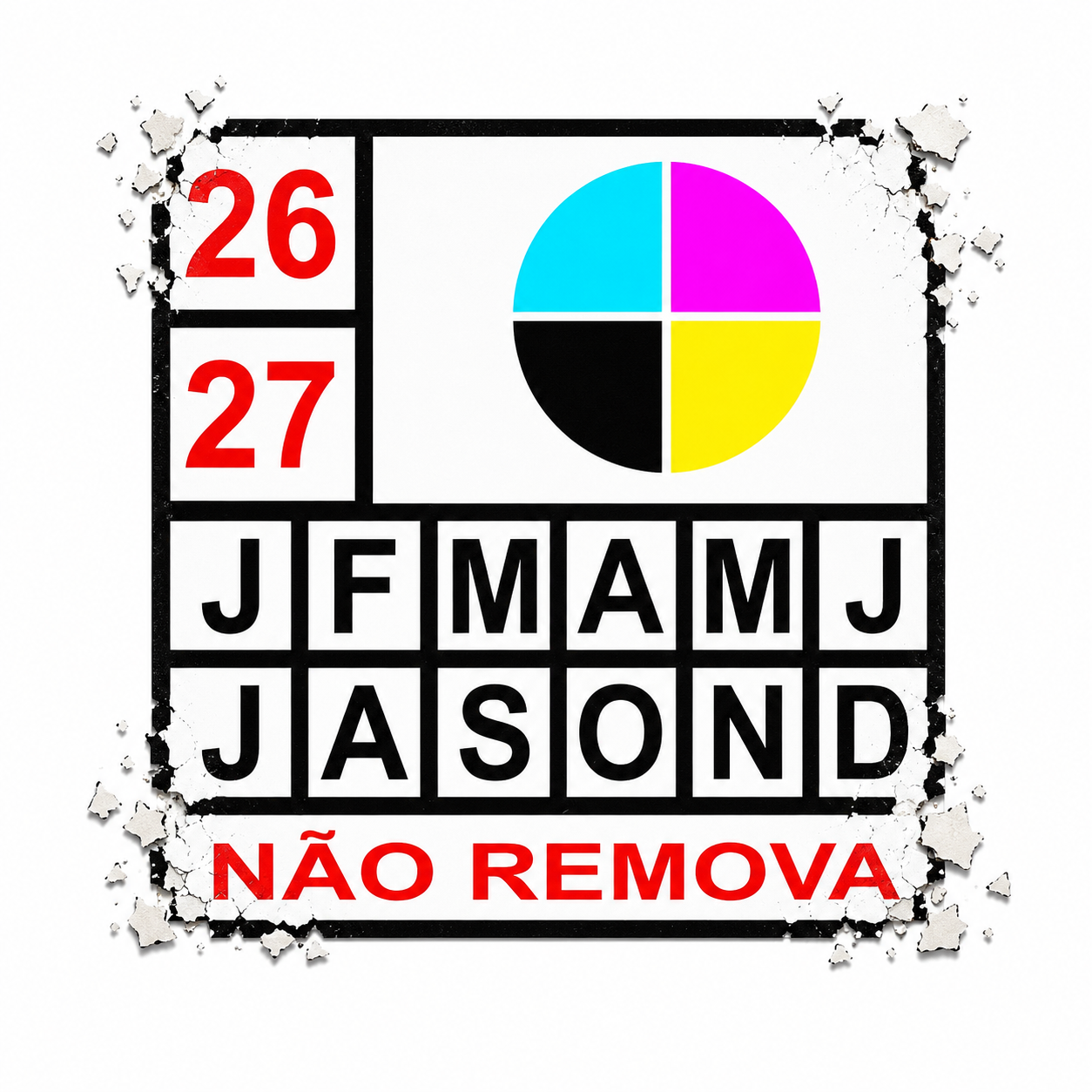 Lacre de garantia destrutível casca de ovo personalizado